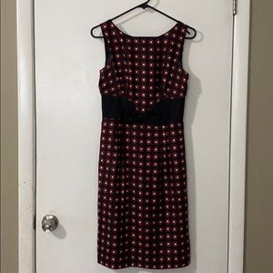 Milly Silk Sleeveless Sheath Circle Print Dress 2